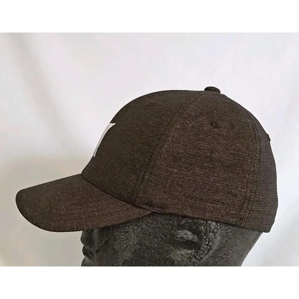 Hurley Men's Hat Brown Gray Yupoong Baseball Cap Flexfit S/M‎ Embroidered Logo
